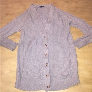GAP Gray Button Down Cardigan